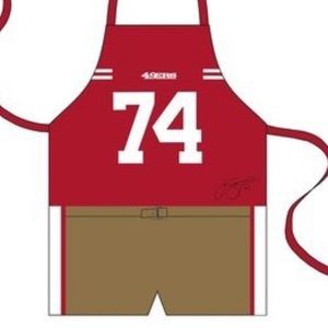 49ers grill apron one size